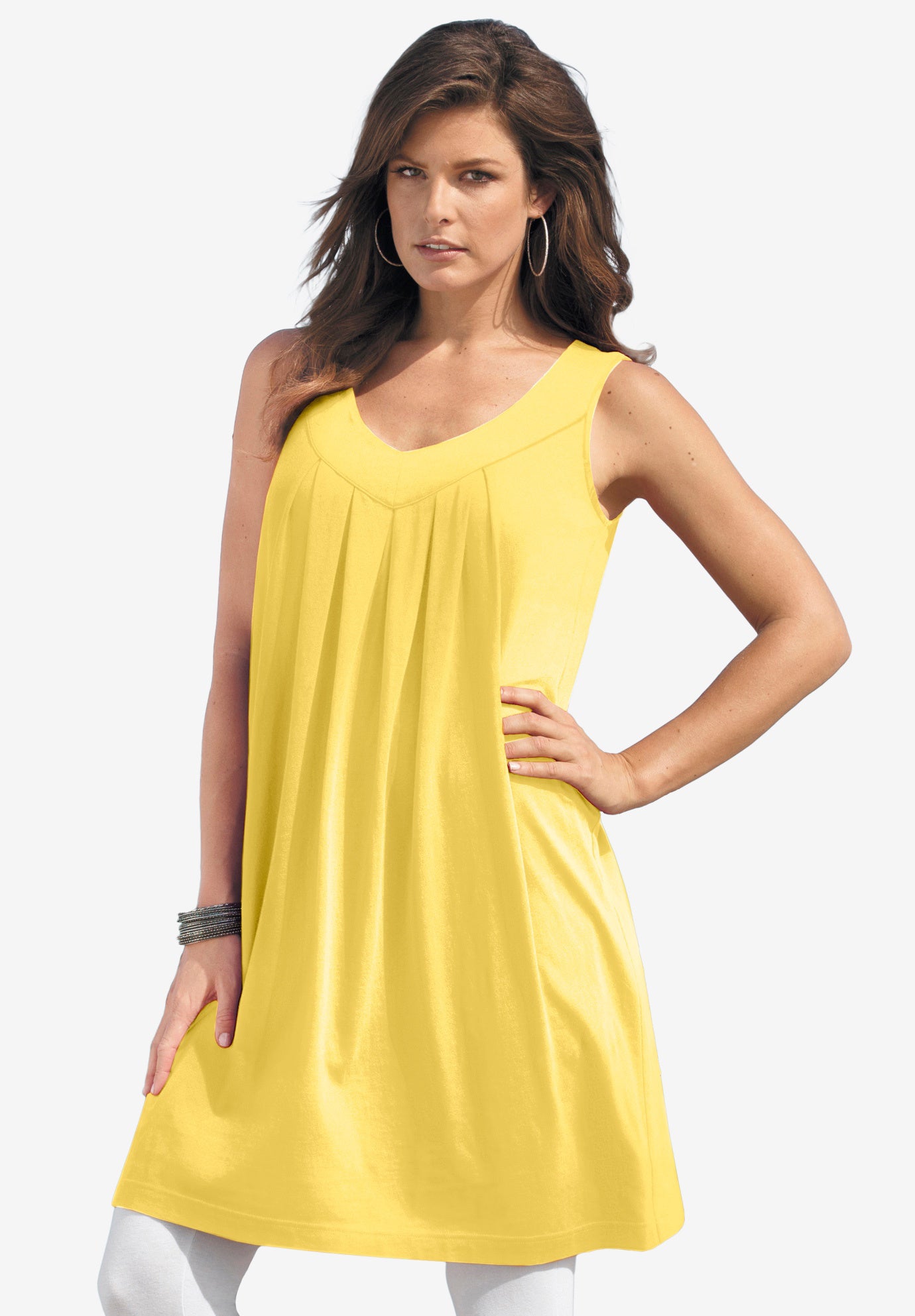 Ultimate Pleated Tunic Tank image number 0