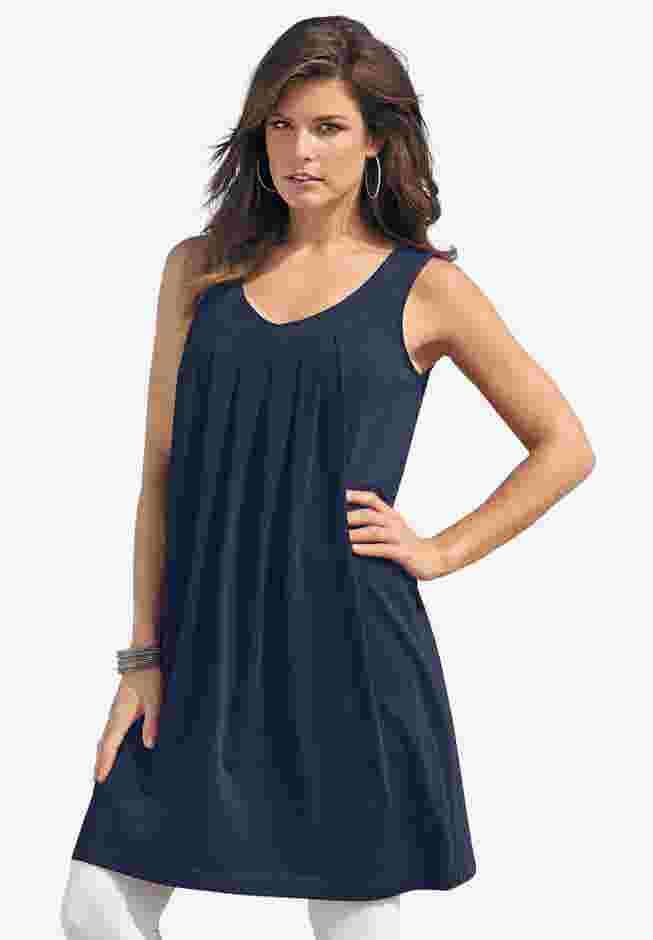 Ultimate Pleated Tunic Tank image number 0