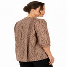 Plus Size Juliet Lace Trim Button-Down Shirt image number null