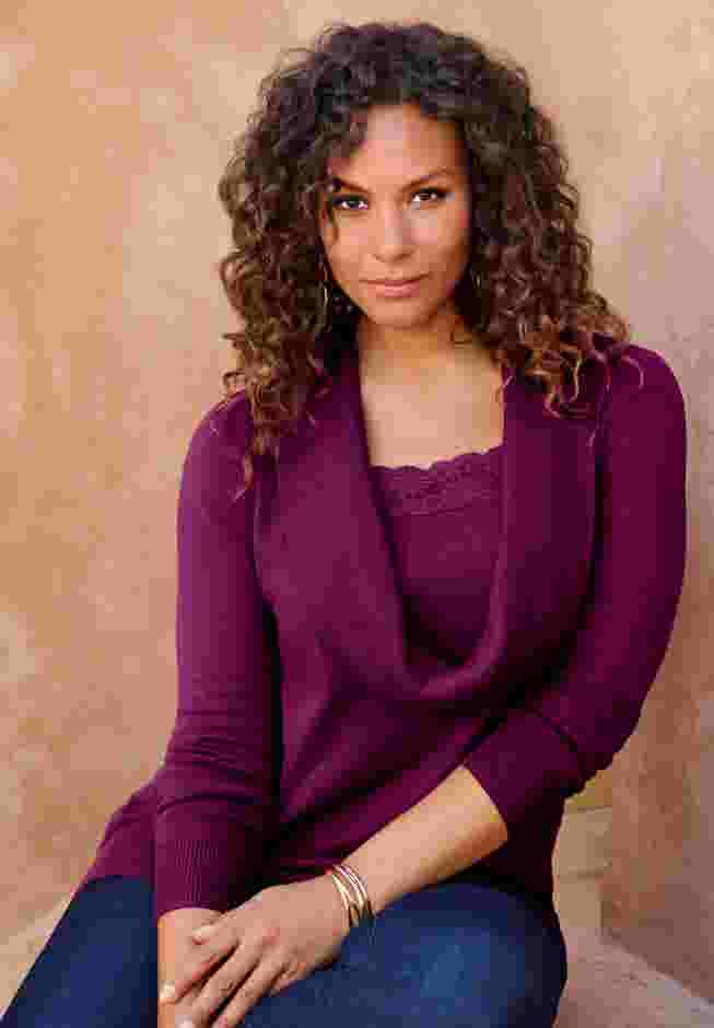Plus Size Lightweight Cowl Neck Sweater with Lace Trim image number 1
