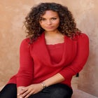 Plus Size Lightweight Cowl Neck Sweater with Lace Trim image number null