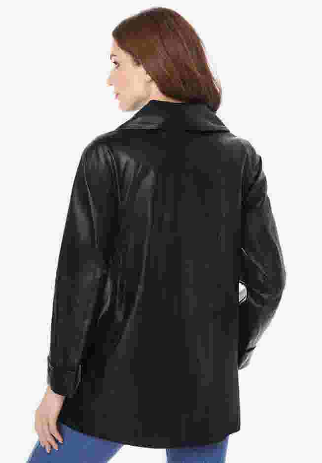 A Line Leather Jacket image number 2