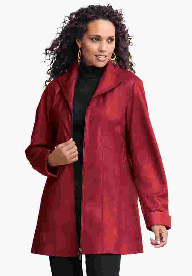 A Line Leather Jacket image number 0