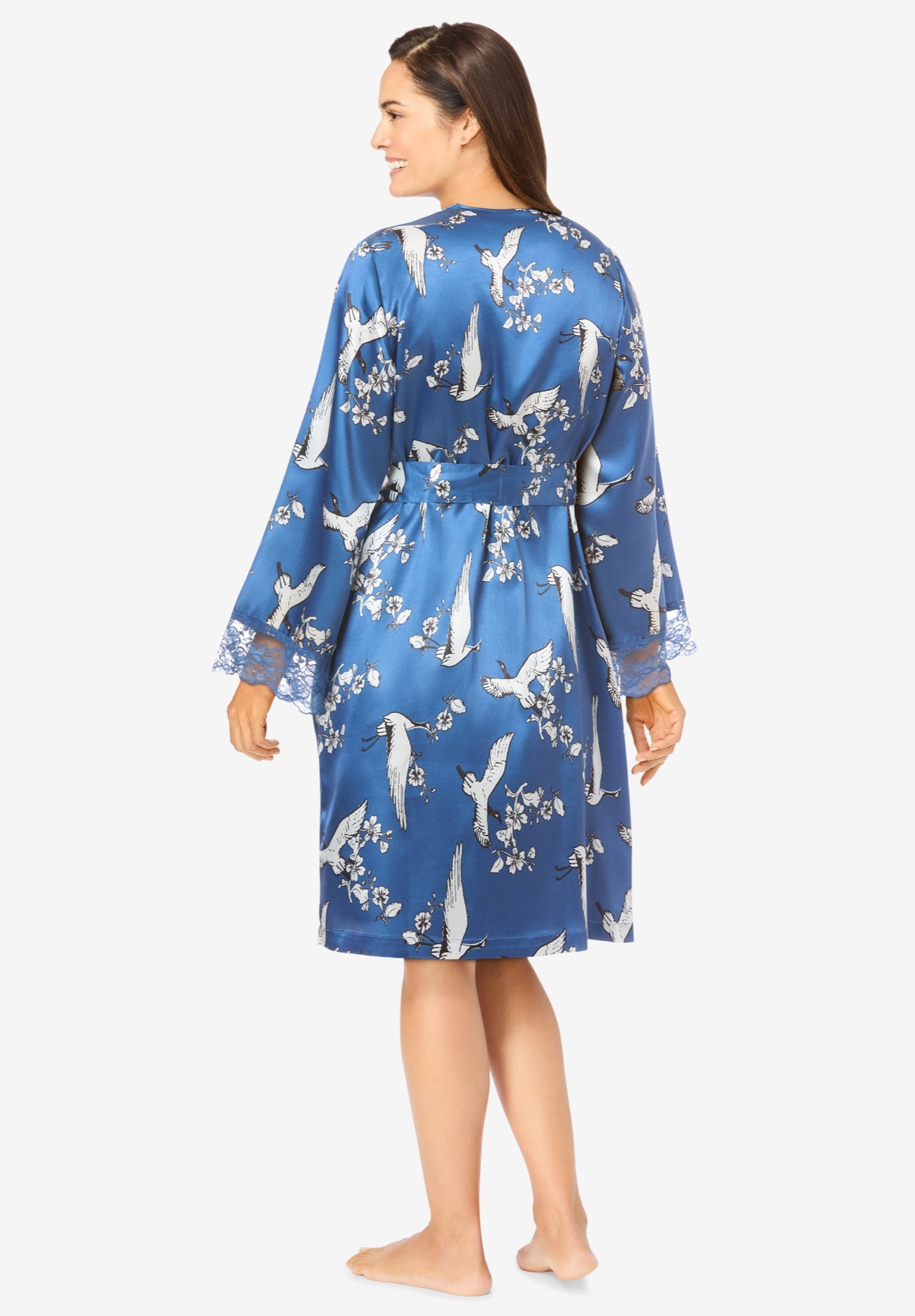 The Luxe Satin Short Peignoir Set image number 1