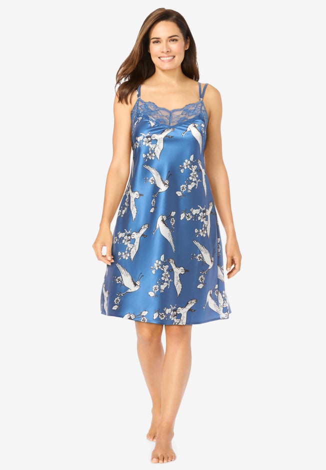 The Luxe Satin Short Peignoir Set image number 3