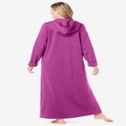 Long Hooded Fleece Sweatshirt Robe image number null