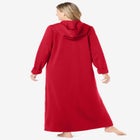 Long Hooded Fleece Sweatshirt Robe image number null