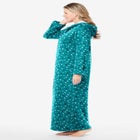 Long Hooded Fleece Sweatshirt Robe image number null