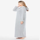 Long Hooded Fleece Sweatshirt Robe image number null