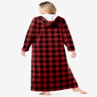 Long Hooded Fleece Sweatshirt Robe image number null