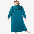 Long Hooded Fleece Sweatshirt Robe image number null