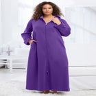 Long Hooded Fleece Sweatshirt Robe image number null