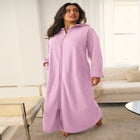 Long Hooded Fleece Sweatshirt Robe image number null