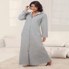 Long Hooded Fleece Sweatshirt Robe image number 0