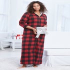 Long Hooded Fleece Sweatshirt Robe image number null