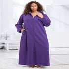 Long Hooded Fleece Sweatshirt Robe image number 0