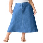Plus Size Easy-Wear A-Line Skirt image number 0