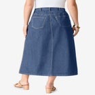 Plus Size Easy-Wear A-Line Skirt image number null