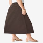 Plus Size Easy-Wear A-Line Skirt image number null