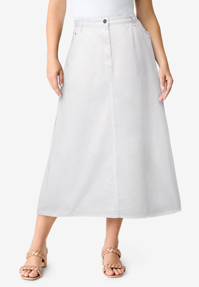 Plus Size Easy-Wear A-Line Skirt image number 0