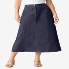 Plus Size Easy-Wear A-Line Skirt image number null