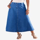 Plus Size Easy-Wear A-Line Skirt image number null