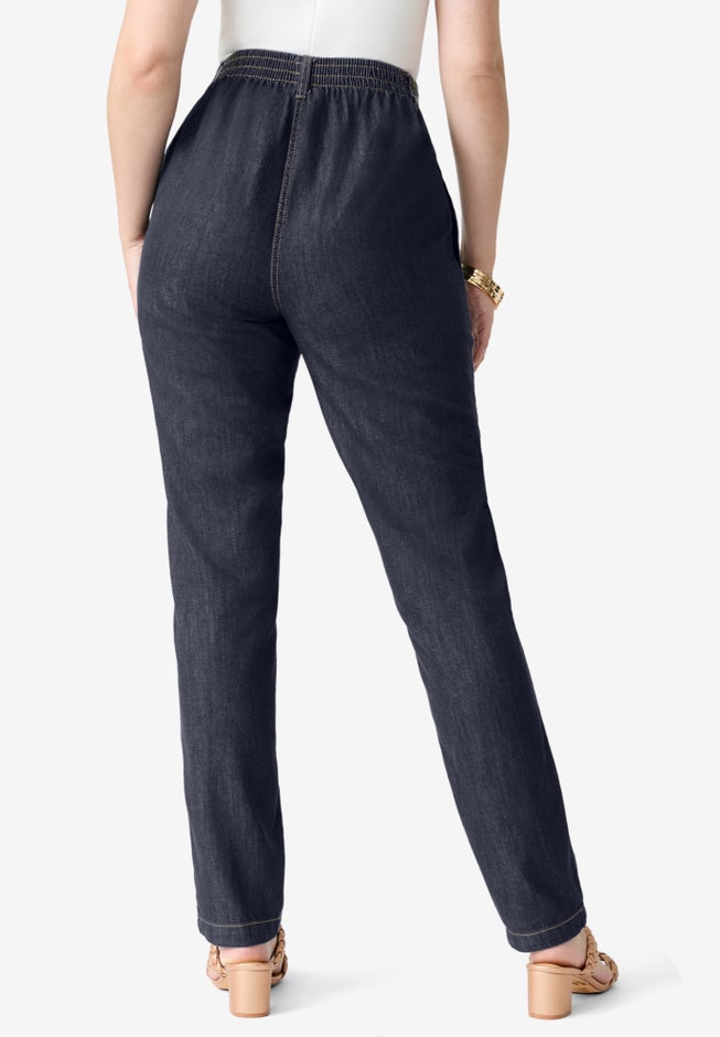 Plus Size Easy-Wear Straight Leg Jean image number 1