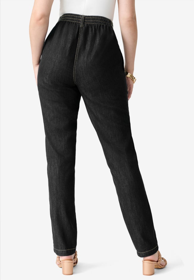 Plus Size Easy-Wear Straight Leg Jean image number 1