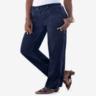 Plus Size Easy-Wear Straight Leg Jean image number null