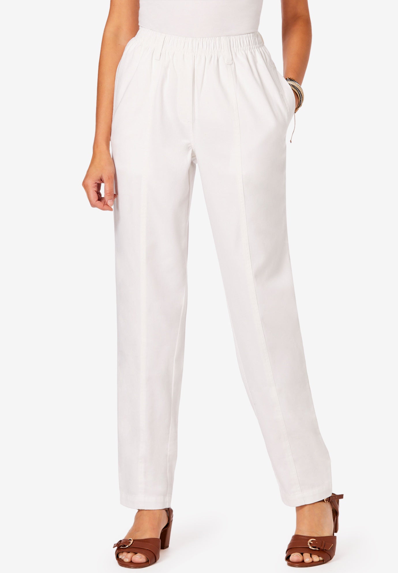 Plus Size Easy-Wear Straight Leg Jean image number 0