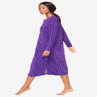Long-Sleeve Henley Print Sleepshirt  image number null