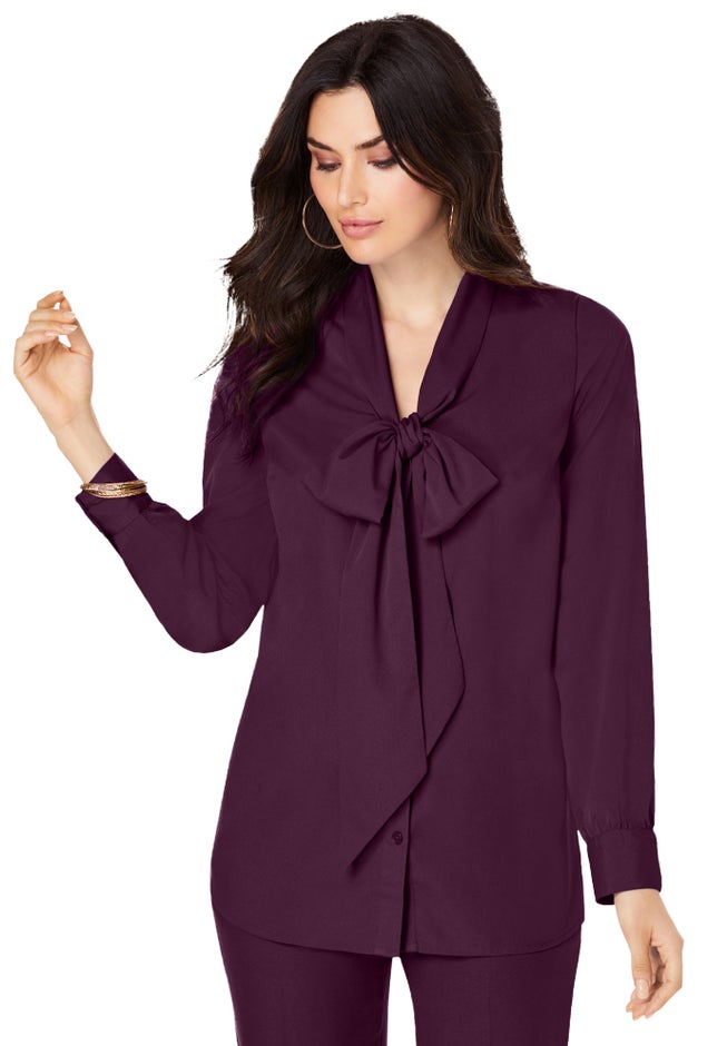 Long Sleeve Bow Blouse image number 1