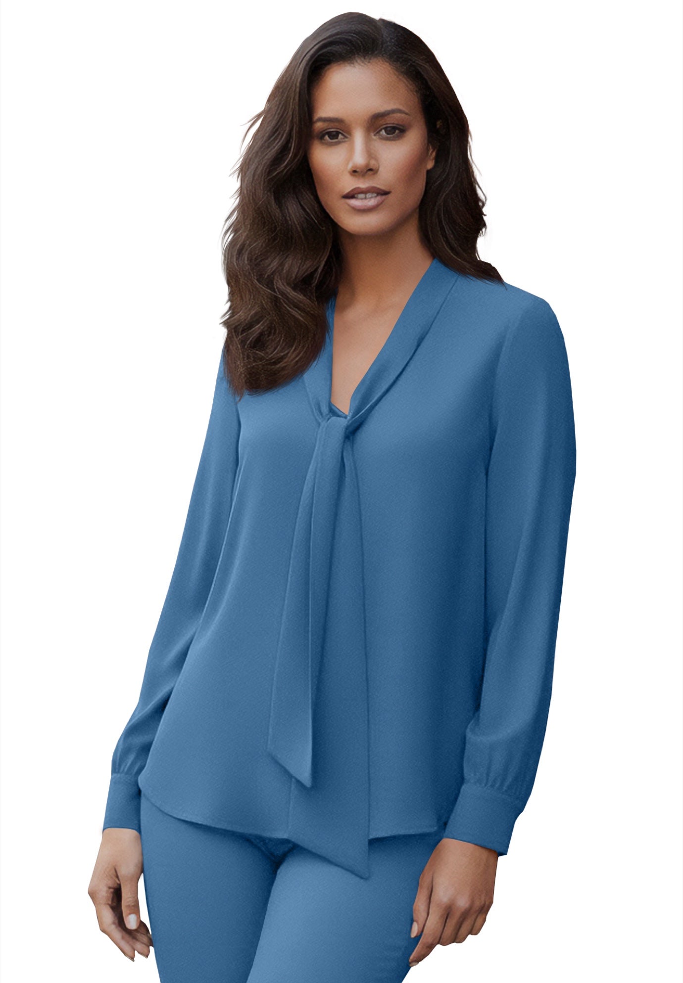 Long Sleeve Bow Blouse image number 0