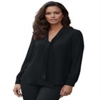 Long Sleeve Bow Blouse image number null