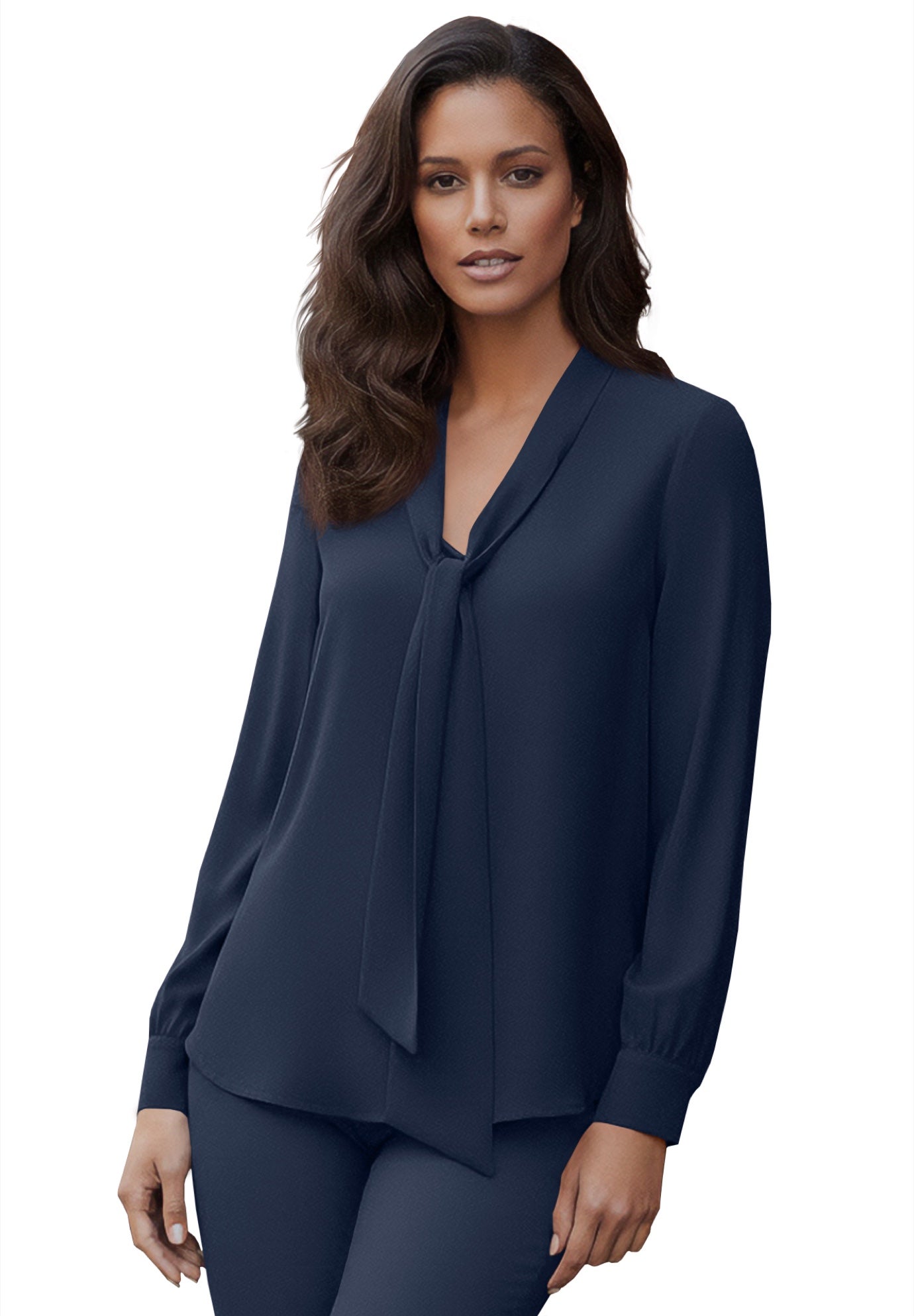 Long Sleeve Bow Blouse image number 0