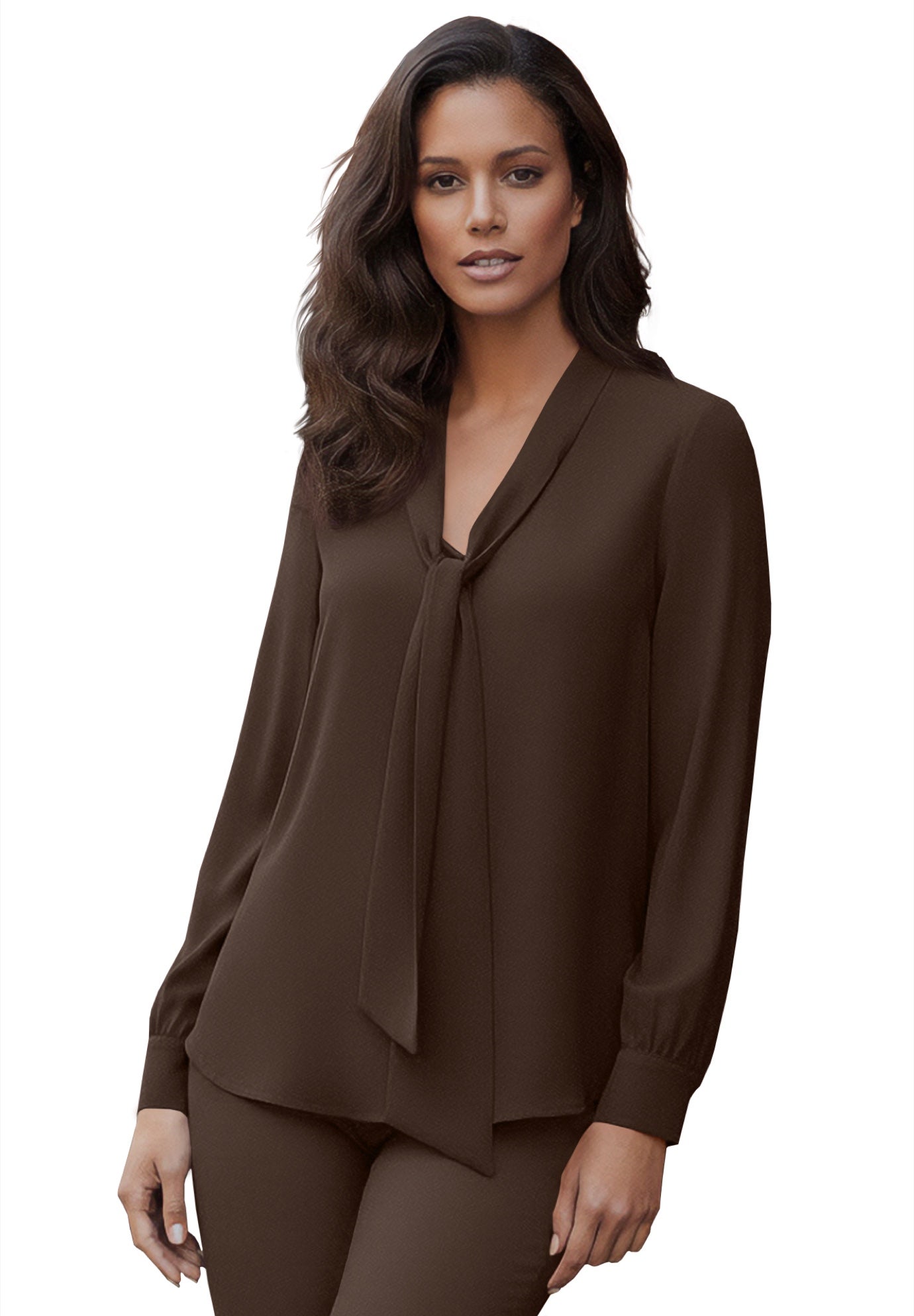 Long Sleeve Bow Blouse image number 0