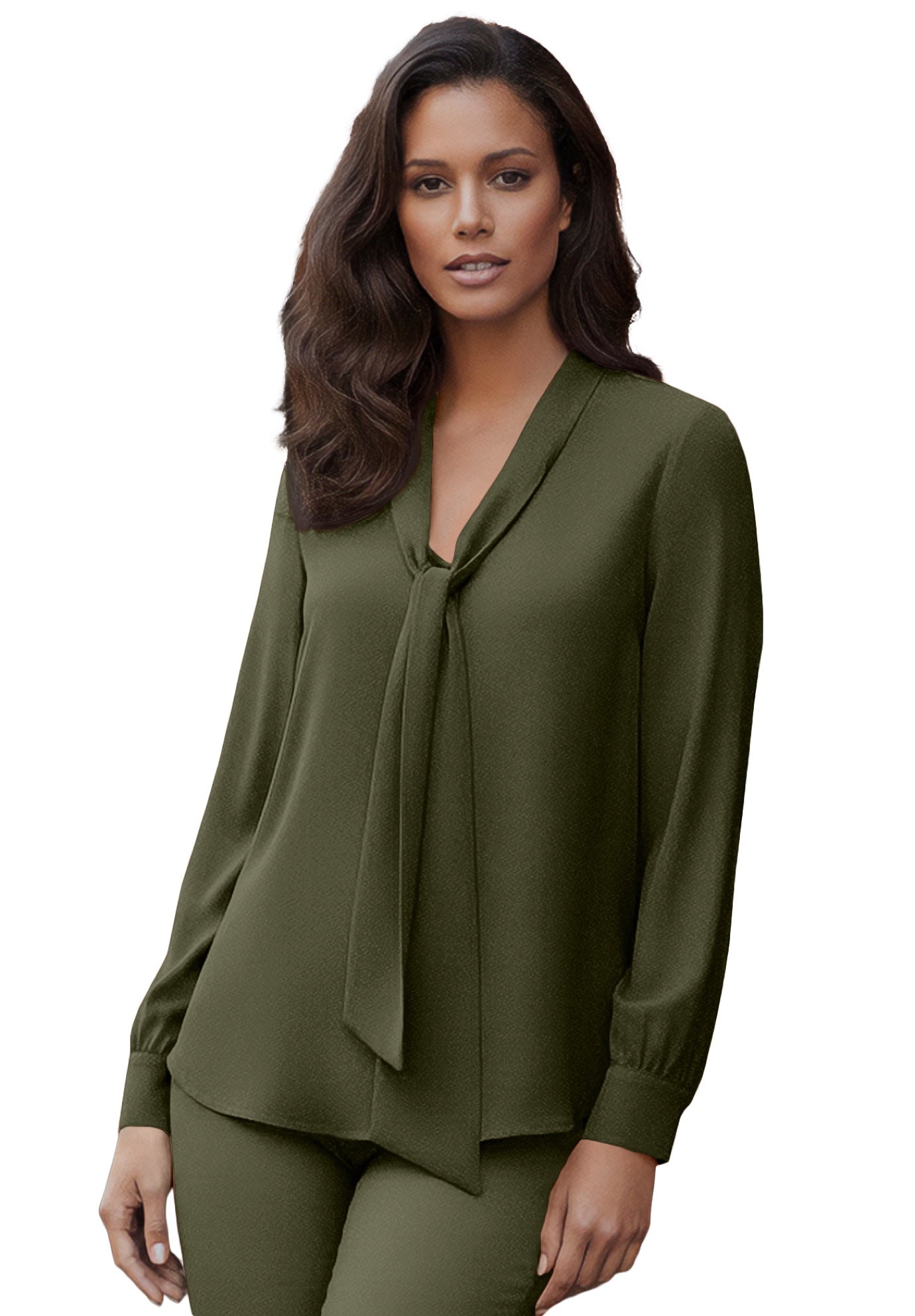 Long Sleeve Bow Blouse image number 0