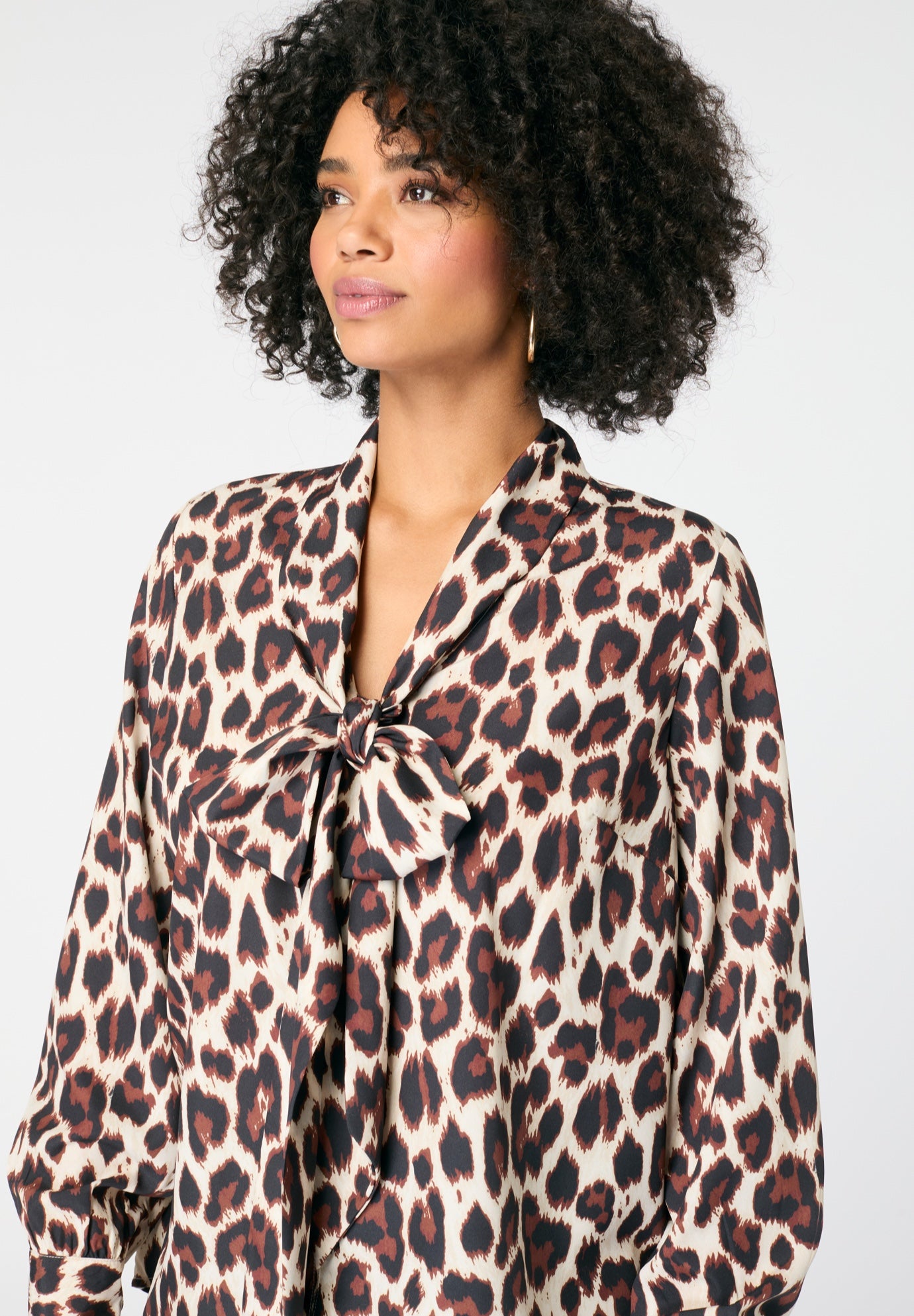 Long Sleeve Bow Blouse image number 3