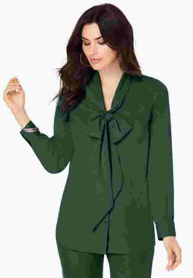 Long Sleeve Bow Blouse image number 0