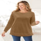 Plush Velour Tunic Sweatshirt image number 0