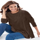 Plush Velour Tunic Sweatshirt image number 0