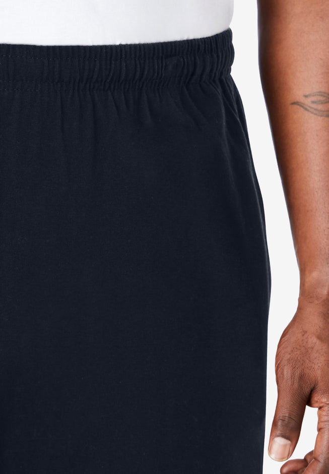 Lightweight Jersey Open-Bottom Sweatpants image number 3