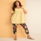 Plus Size Two Pocket Soft Knit Swing Tunic image number null