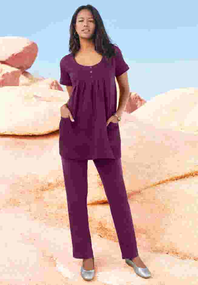 Two Pocket Soft Knit Tunic image number 4