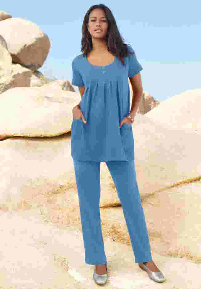 Two Pocket Soft Knit Tunic image number 5