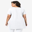 Plus Size Two Pocket Soft Knit Swing Tunic image number null