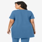 Plus Size Two Pocket Soft Knit Swing Tunic image number null