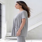 Plus Size Two Pocket Soft Knit Swing Tunic image number null