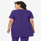 Plus Size Two Pocket Soft Knit Swing Tunic image number null