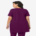 Plus Size Two Pocket Soft Knit Swing Tunic image number null
